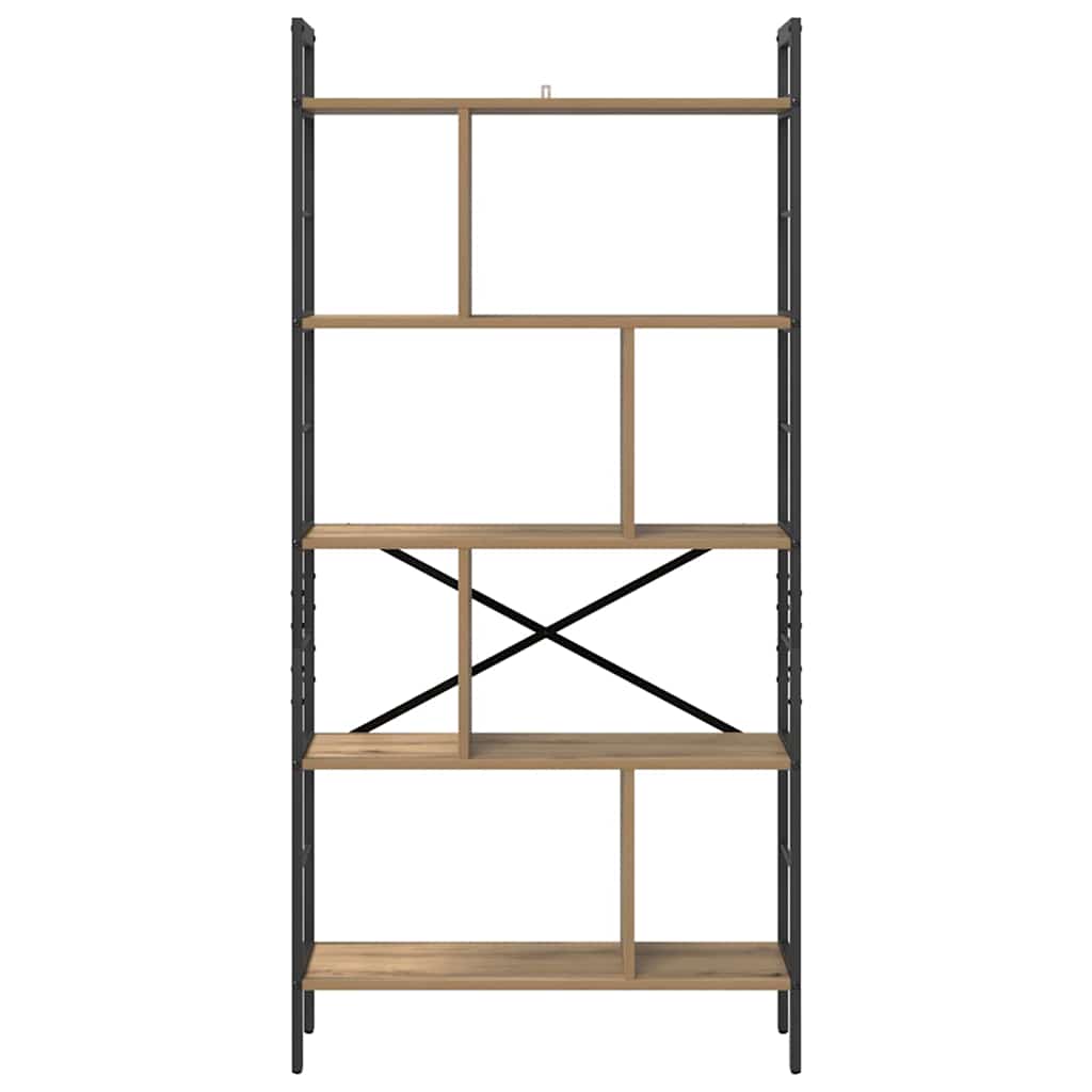 vidaXL Bücherregal Artisan-Eiche 75 x 30 x 156 cm Holzwerkstoff