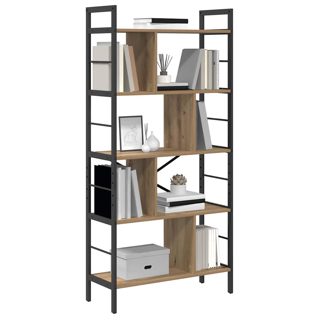 vidaXL Bücherregal Artisan-Eiche 75 x 30 x 156 cm Holzwerkstoff