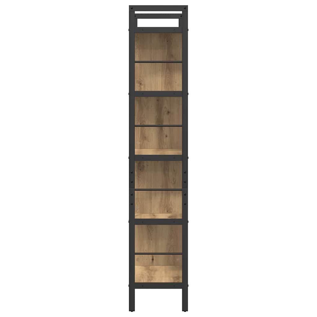 vidaXL Bücherregal Artisan-Eiche 75 x 30 x 156 cm Holzwerkstoff