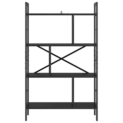 vidaXL Bücherregal Schwarz Eichen-Optik 75 x 30 x 123,5 cm