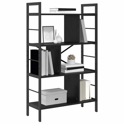 vidaXL Bücherregal Schwarz Eichen-Optik 75 x 30 x 123,5 cm