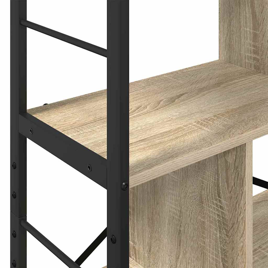 vidaXL Bücherregal Sonoma-Eiche 75 x 30 x 123,5 cm Holzwerkstoff