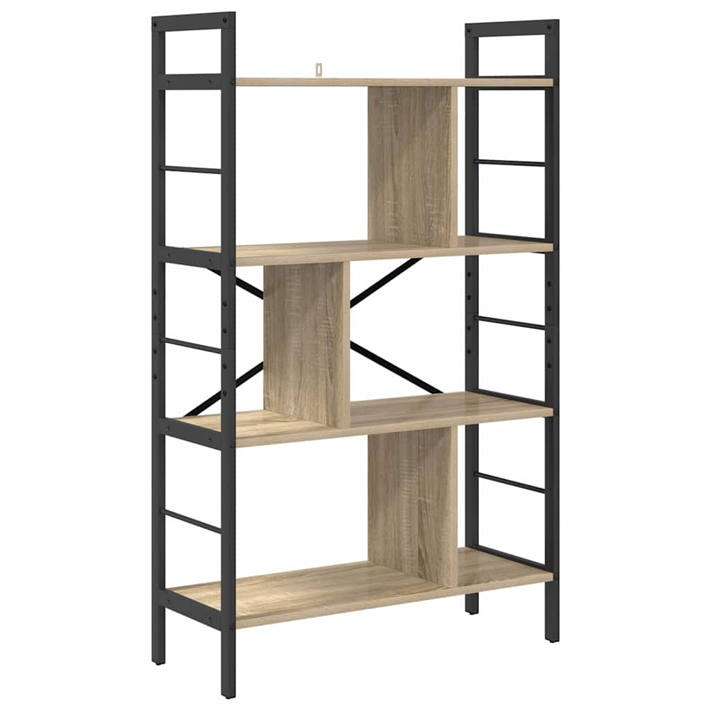 vidaXL Bücherregal Sonoma-Eiche 75 x 30 x 123,5 cm Holzwerkstoff