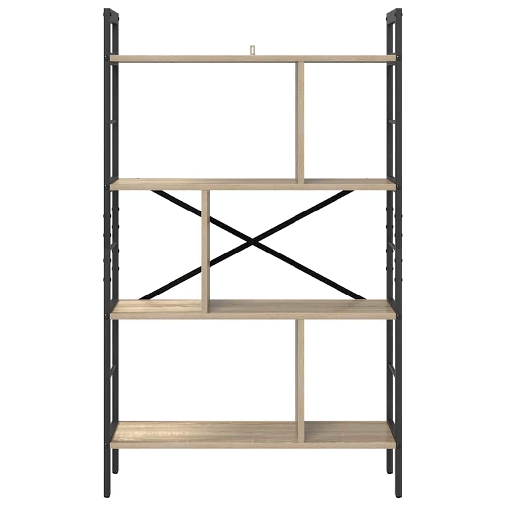 vidaXL Bücherregal Sonoma-Eiche 75 x 30 x 123,5 cm Holzwerkstoff