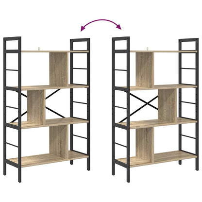 vidaXL Bücherregal Sonoma-Eiche 75 x 30 x 123,5 cm Holzwerkstoff