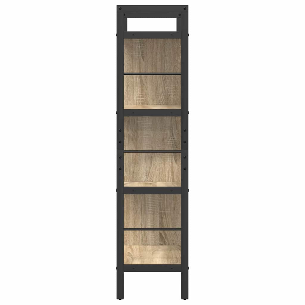 vidaXL Bücherregal Sonoma-Eiche 75 x 30 x 123,5 cm Holzwerkstoff
