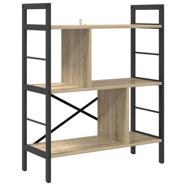 vidaXL Bücherregal Sonoma-Eiche 75 x 30 x 91 cm Holzwerkstoff