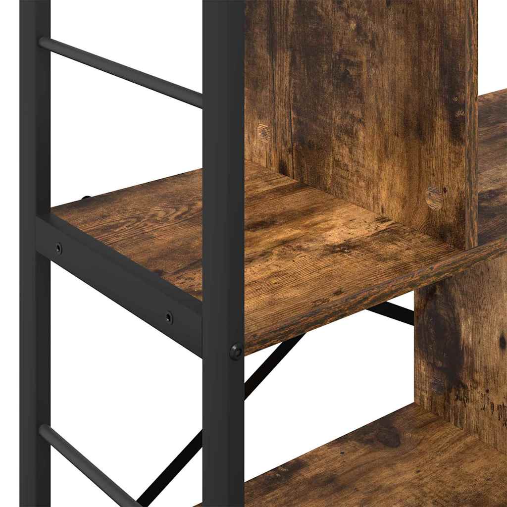 vidaXL Bücherregal Geräucherte Eiche 75 x 30 x 91 cm Holzwerkstoff
