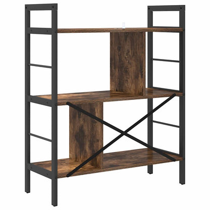 vidaXL Bücherregal Geräucherte Eiche 75 x 30 x 91 cm Holzwerkstoff
