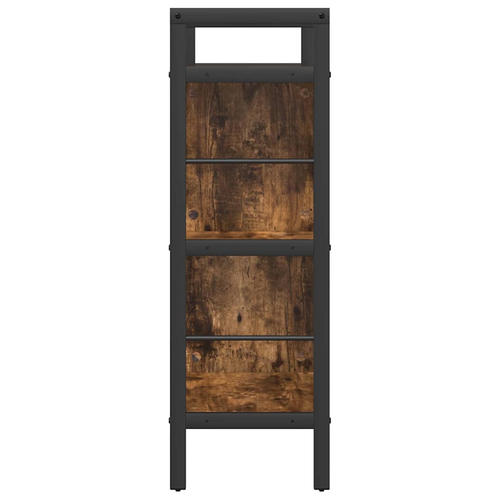 vidaXL Bücherregal Geräucherte Eiche 75 x 30 x 91 cm Holzwerkstoff