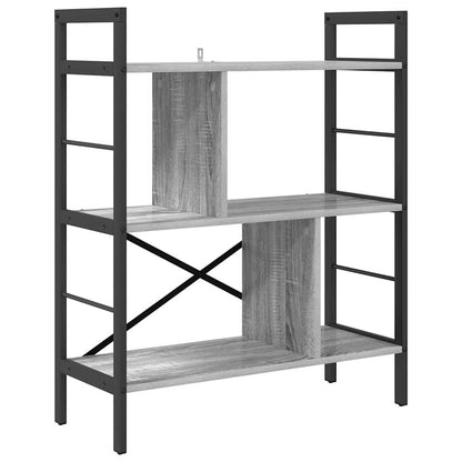 vidaXL Bücherregal Graues Sonoma 75 x 30 x 91 cm Holzwerkstoff
