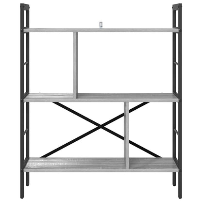 vidaXL Bücherregal Graues Sonoma 75 x 30 x 91 cm Holzwerkstoff