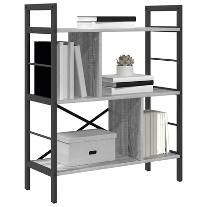 vidaXL Bücherregal Graues Sonoma 75 x 30 x 91 cm Holzwerkstoff