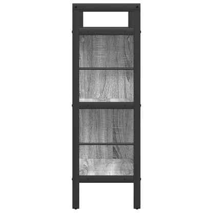 vidaXL Bücherregal Graues Sonoma 75 x 30 x 91 cm Holzwerkstoff