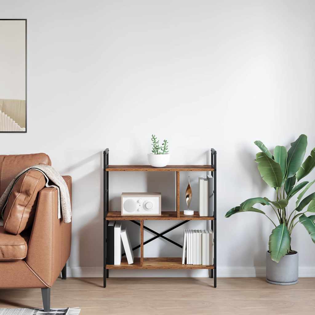 vidaXL Bücherregal Altholz 75 x 30 x 91 cm Holzwerkstoff