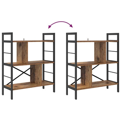 vidaXL Bücherregal Altholz 75 x 30 x 91 cm Holzwerkstoff