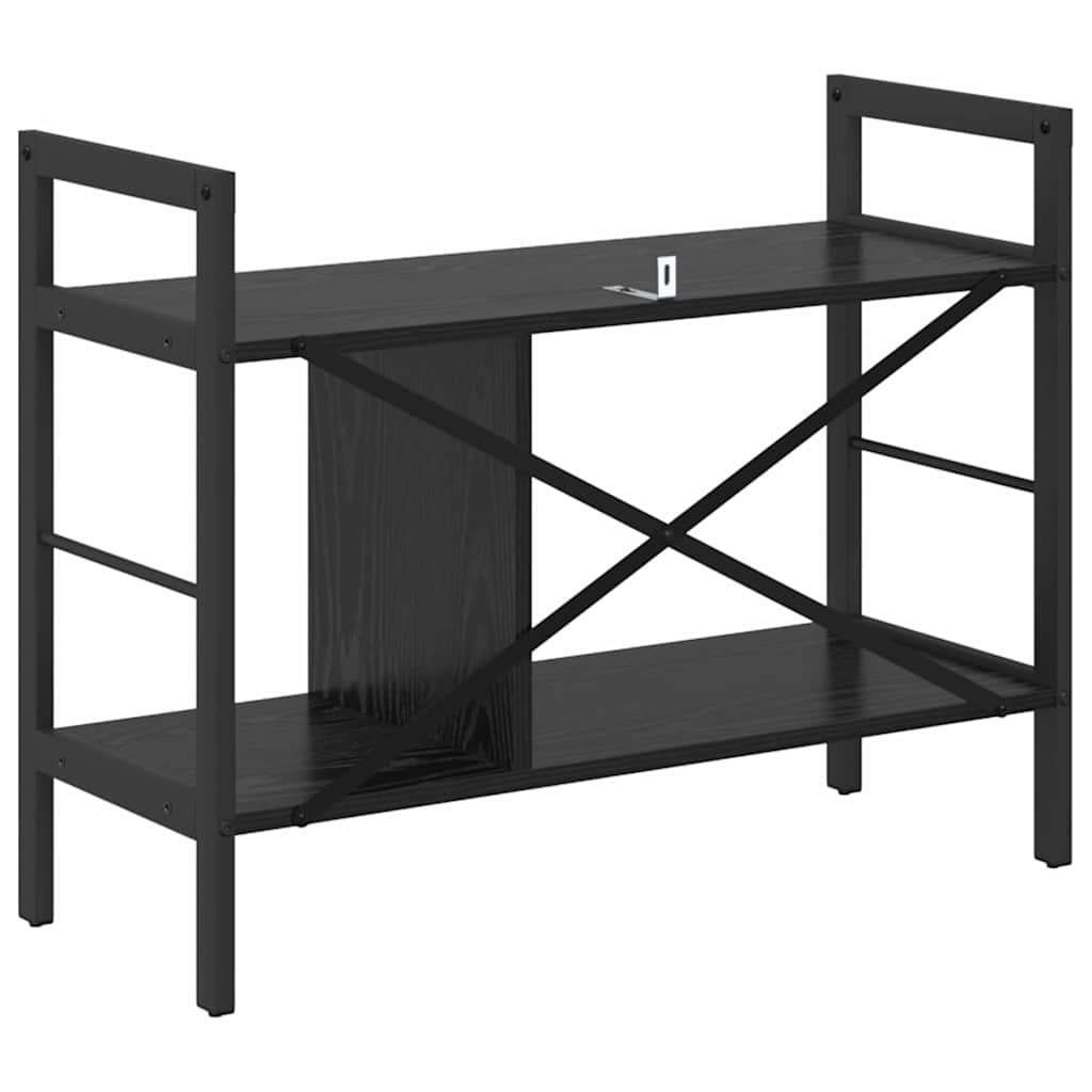 vidaXL Bücherregal Schwarz Eichen-Optik 75 x 30 x 58,5 cm