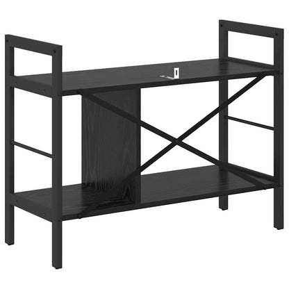 vidaXL Bücherregal Schwarz Eichen-Optik 75 x 30 x 58,5 cm