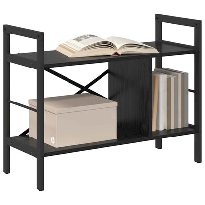 vidaXL Bücherregal Schwarz Eichen-Optik 75 x 30 x 58,5 cm