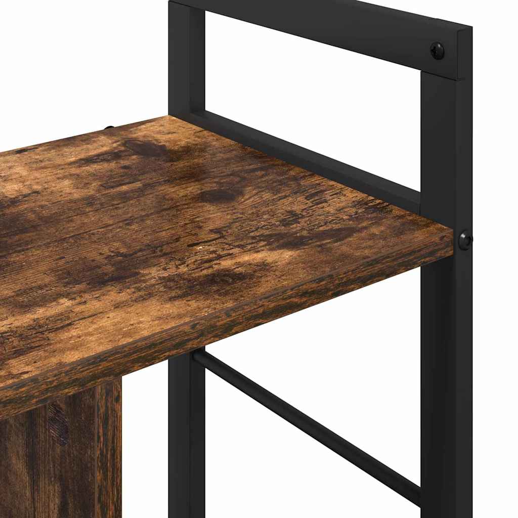vidaXL Bücherregal Geräucherte Eiche 75 x 30 x 58,5 cm Holzwerkstoff