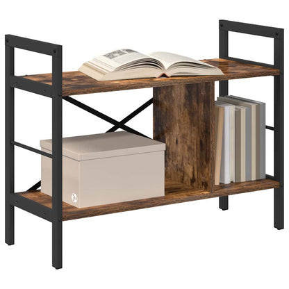 vidaXL Bücherregal Geräucherte Eiche 75 x 30 x 58,5 cm Holzwerkstoff