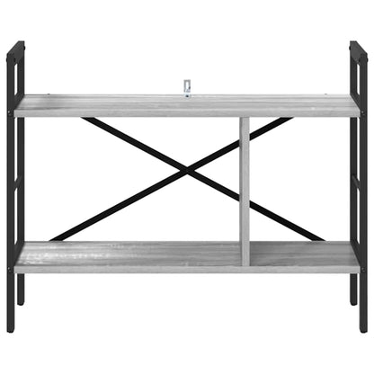 vidaXL Bücherregal Graues Sonoma 75 x 30 x 58,5 cm Holzwerkstoff