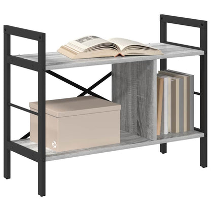 vidaXL Bücherregal Graues Sonoma 75 x 30 x 58,5 cm Holzwerkstoff