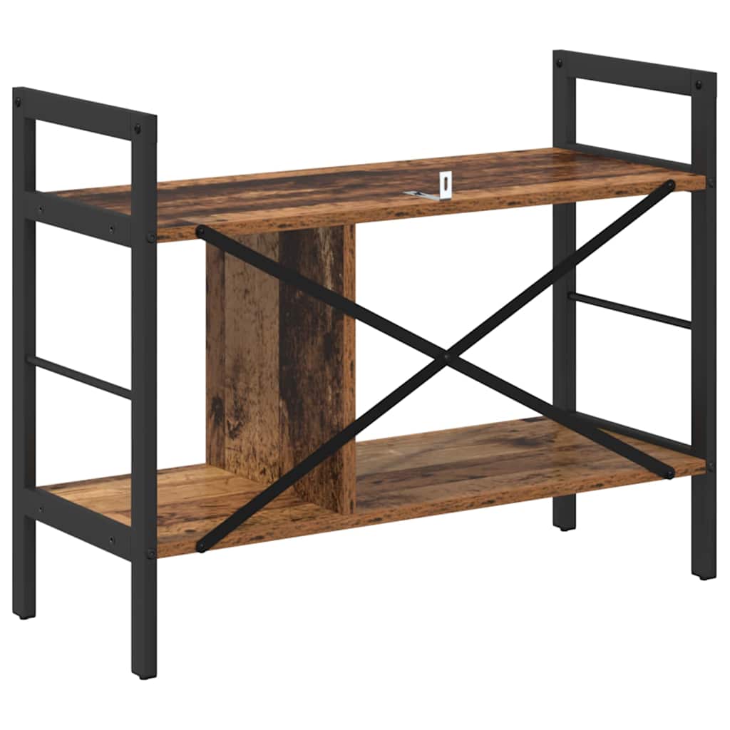 vidaXL Bücherregal Altholz 75 x 30 x 58,5 cm Holzwerkstoff
