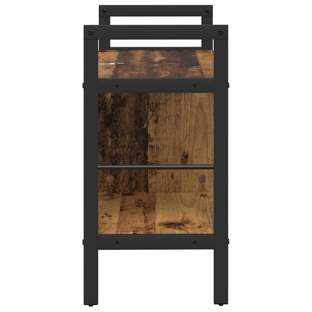 vidaXL Bücherregal Altholz 75 x 30 x 58,5 cm Holzwerkstoff