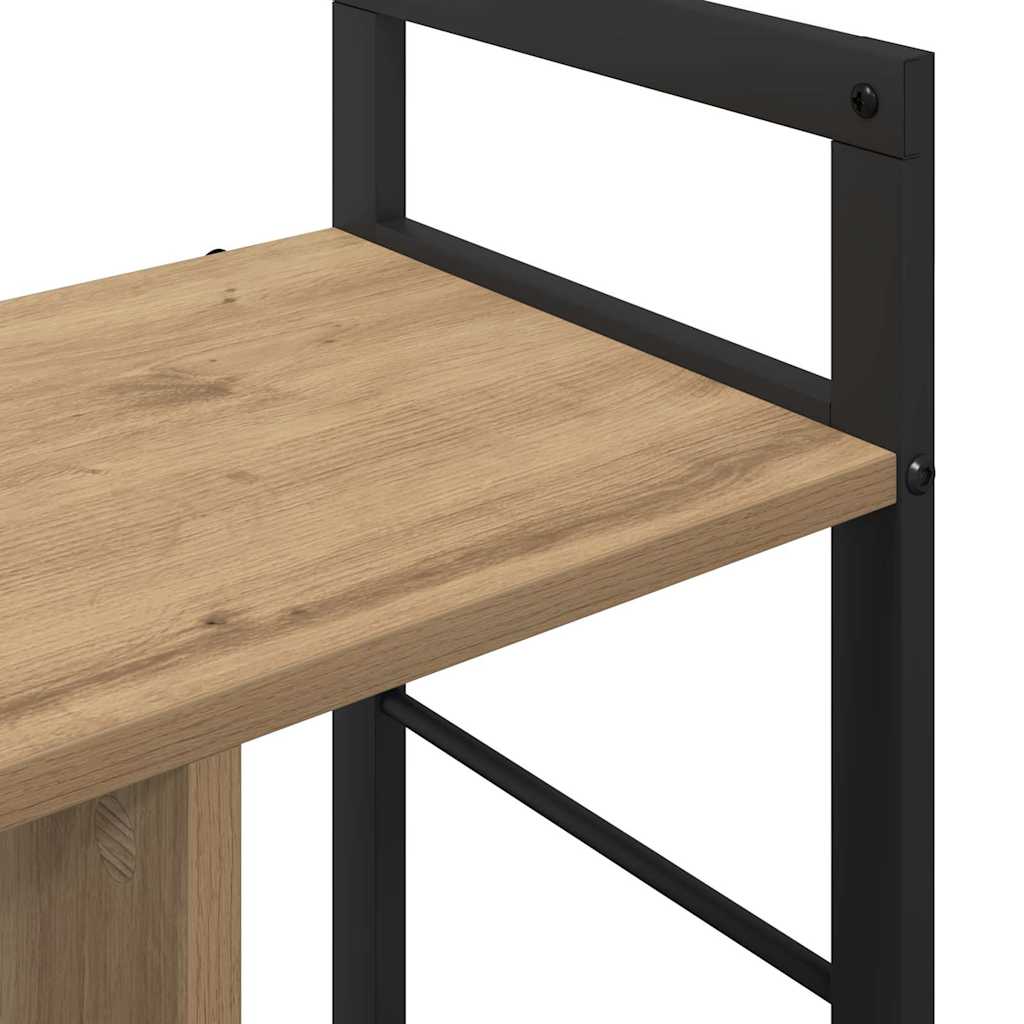 vidaXL Bücherregal Artisan-Eiche 75 x 30 x 58,5 cm Holzwerkstoff