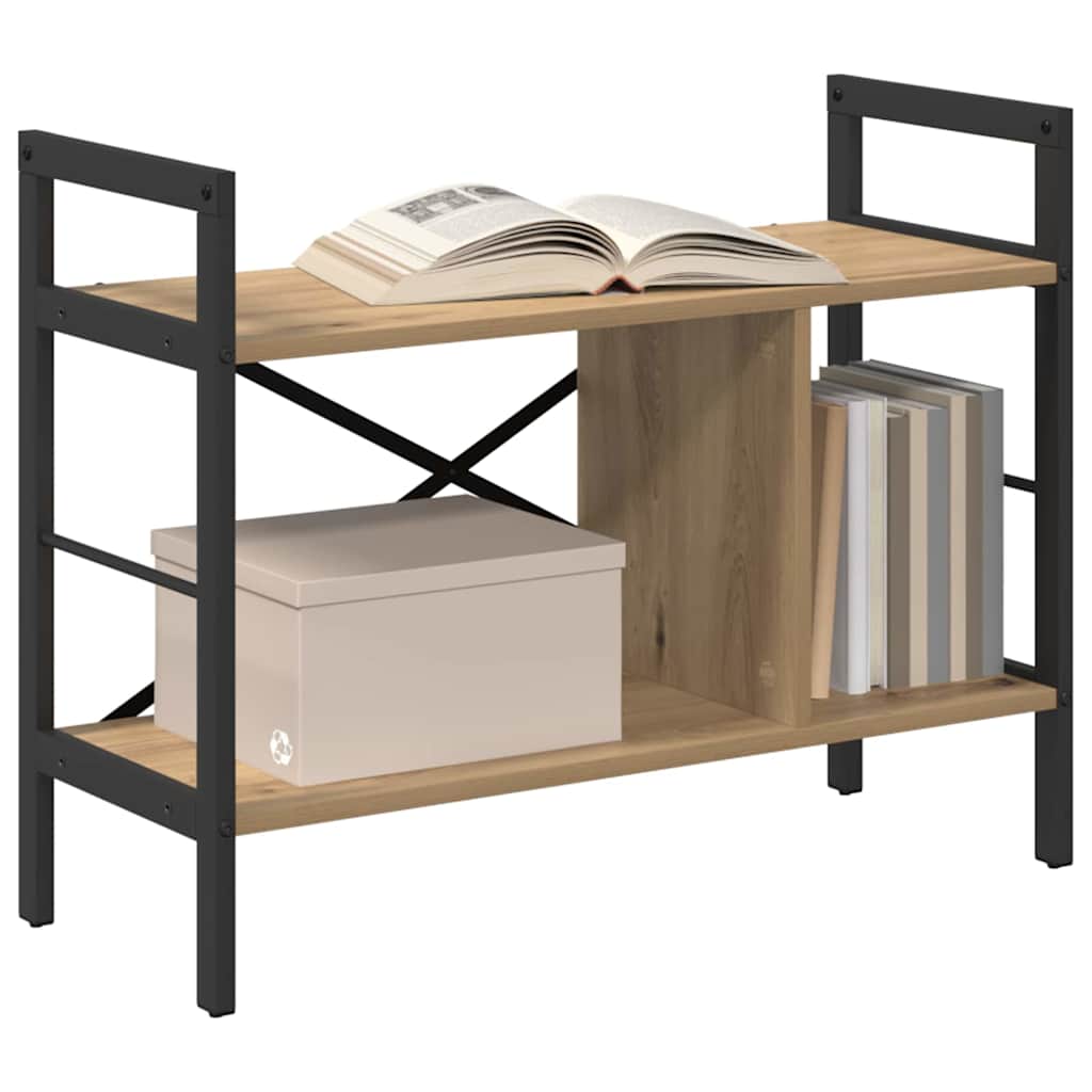 vidaXL Bücherregal Artisan-Eiche 75 x 30 x 58,5 cm Holzwerkstoff