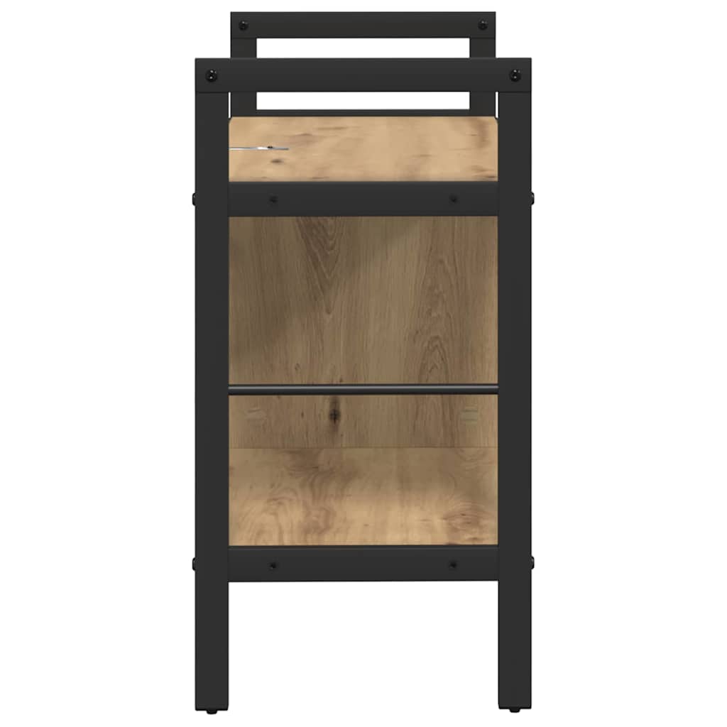 vidaXL Bücherregal Artisan-Eiche 75 x 30 x 58,5 cm Holzwerkstoff