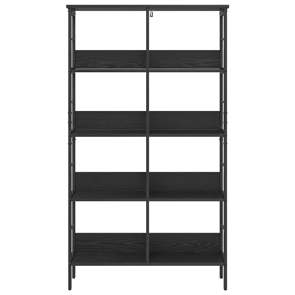 vidaXL Bücherregal Schwarz Eichen-Optik 82 x 32 x 144,5 cm