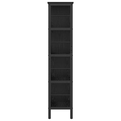 vidaXL Bücherregal Schwarz Eichen-Optik 82 x 32 x 144,5 cm