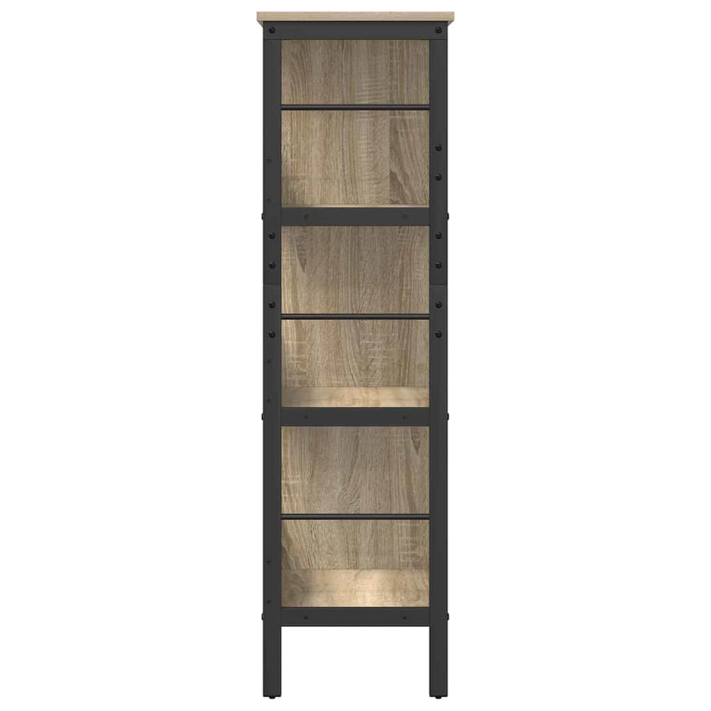 vidaXL Bücherregal Sonoma-Eiche 82 x 32 x 112 cm Holzwerkstoff
