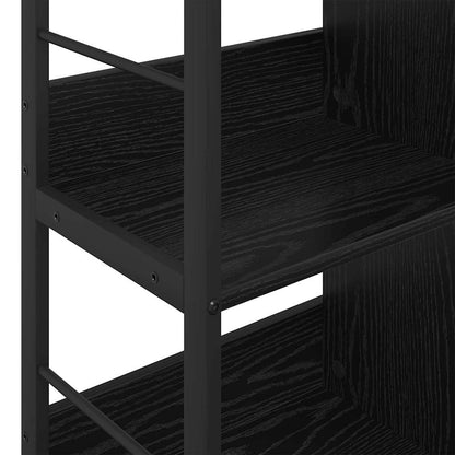 vidaXL Bücherregal Schwarz Eichen-Optik 82 x 32 x 79 cm Holzwerkstoff