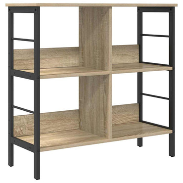vidaXL Bücherregal Sonoma-Eiche 82 x 32 x 79 cm Holzwerkstoff