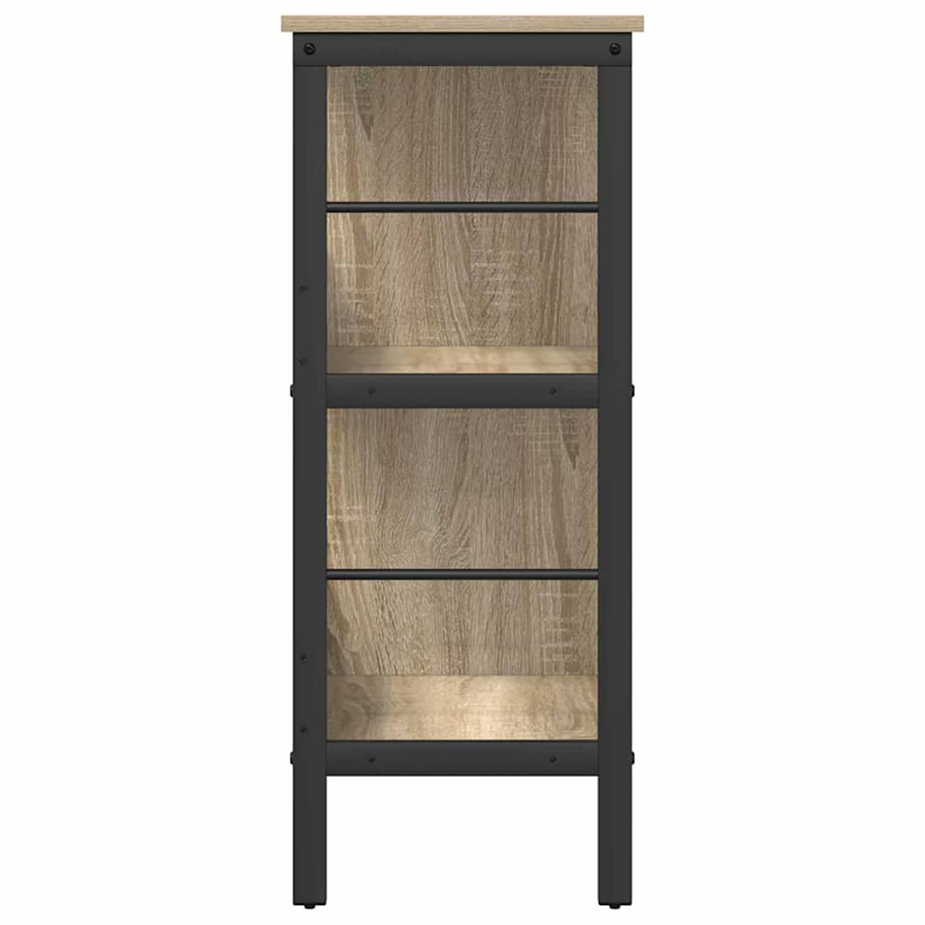 vidaXL Bibliothèque chêne sonoma 82 x 32 x 79 cm Aggloméré