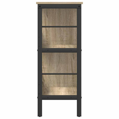 vidaXL Bibliothèque chêne sonoma 82 x 32 x 79 cm Aggloméré