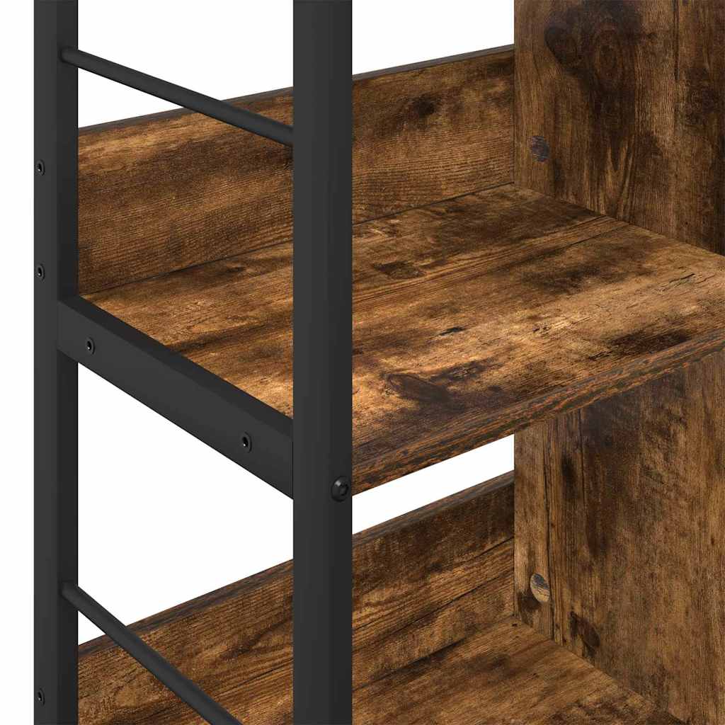 vidaXL Bücherregal Geräucherte Eiche 82 x 32 x 79 cm Holzwerkstoff