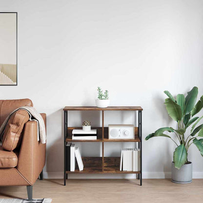 vidaXL Bücherregal Geräucherte Eiche 82 x 32 x 79 cm Holzwerkstoff