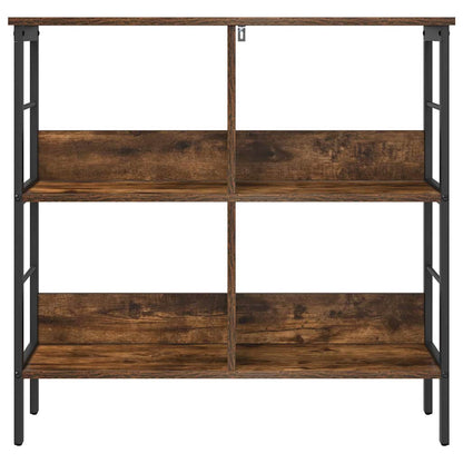 vidaXL Bücherregal Geräucherte Eiche 82 x 32 x 79 cm Holzwerkstoff