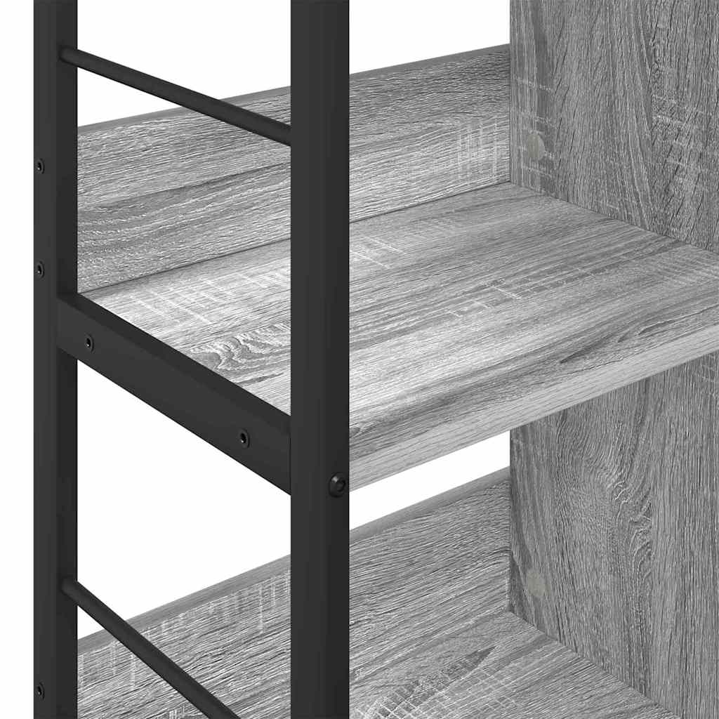 vidaXL Bücherregal Graues Sonoma 82 x 32 x 79 cm Holzwerkstoff