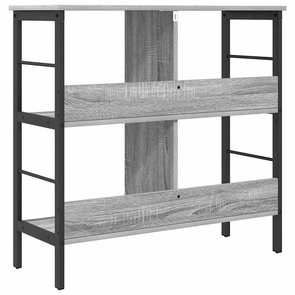 vidaXL Bücherregal Graues Sonoma 82 x 32 x 79 cm Holzwerkstoff