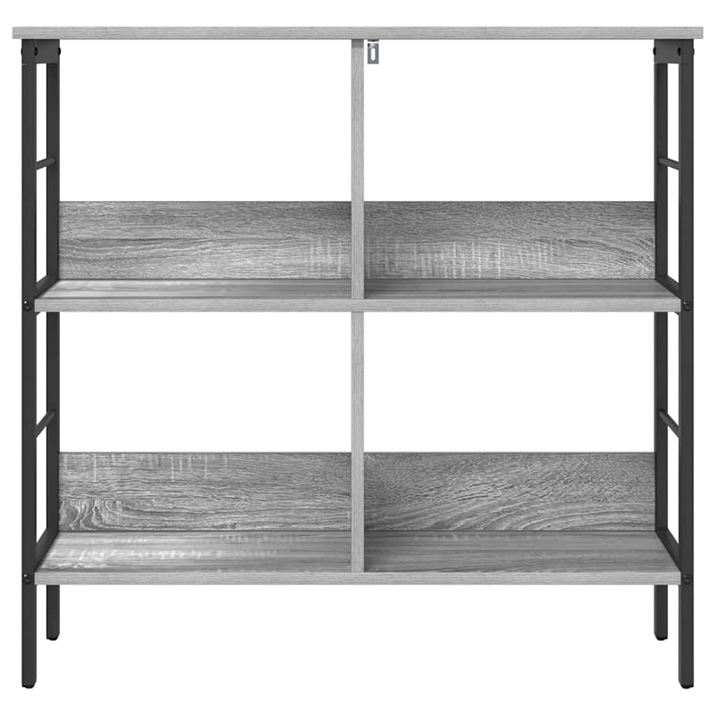 vidaXL Bücherregal Graues Sonoma 82 x 32 x 79 cm Holzwerkstoff