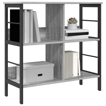 vidaXL Bücherregal Graues Sonoma 82 x 32 x 79 cm Holzwerkstoff
