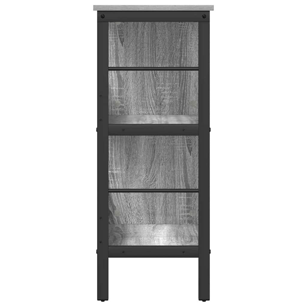 vidaXL Bücherregal Graues Sonoma 82 x 32 x 79 cm Holzwerkstoff
