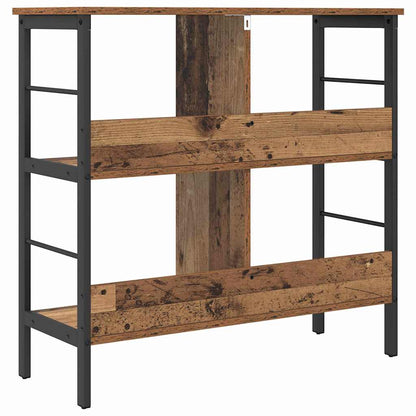 vidaXL Bücherregal Altholz 82 x 32 x 79 cm Holzwerkstoff