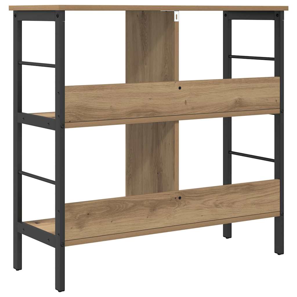 vidaXL Bücherregal Artisan-Eiche 82 x 32 x 79 cm Holzwerkstoff