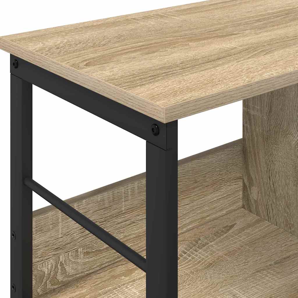 vidaXL Bücherregal Sonoma-Eiche 82 x 32 x 47 cm Holzwerkstoff